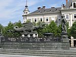 Klagenfurt, Neuer Platz mit Lindwurm