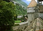 Blick aus Schloss Chillon