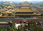 Peking, Blick auf "Verbotene Stadt" von "Kohlehügel"