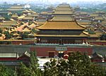 Peking, Blick auf "Verbotene Stadt" von "Kohleh&uuml;gel"